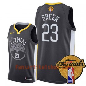 NBA Golden State Warriors Trikot Draymond Green 23 Black Town 2018 NBA Finals Patch Nike Swingman - Herren